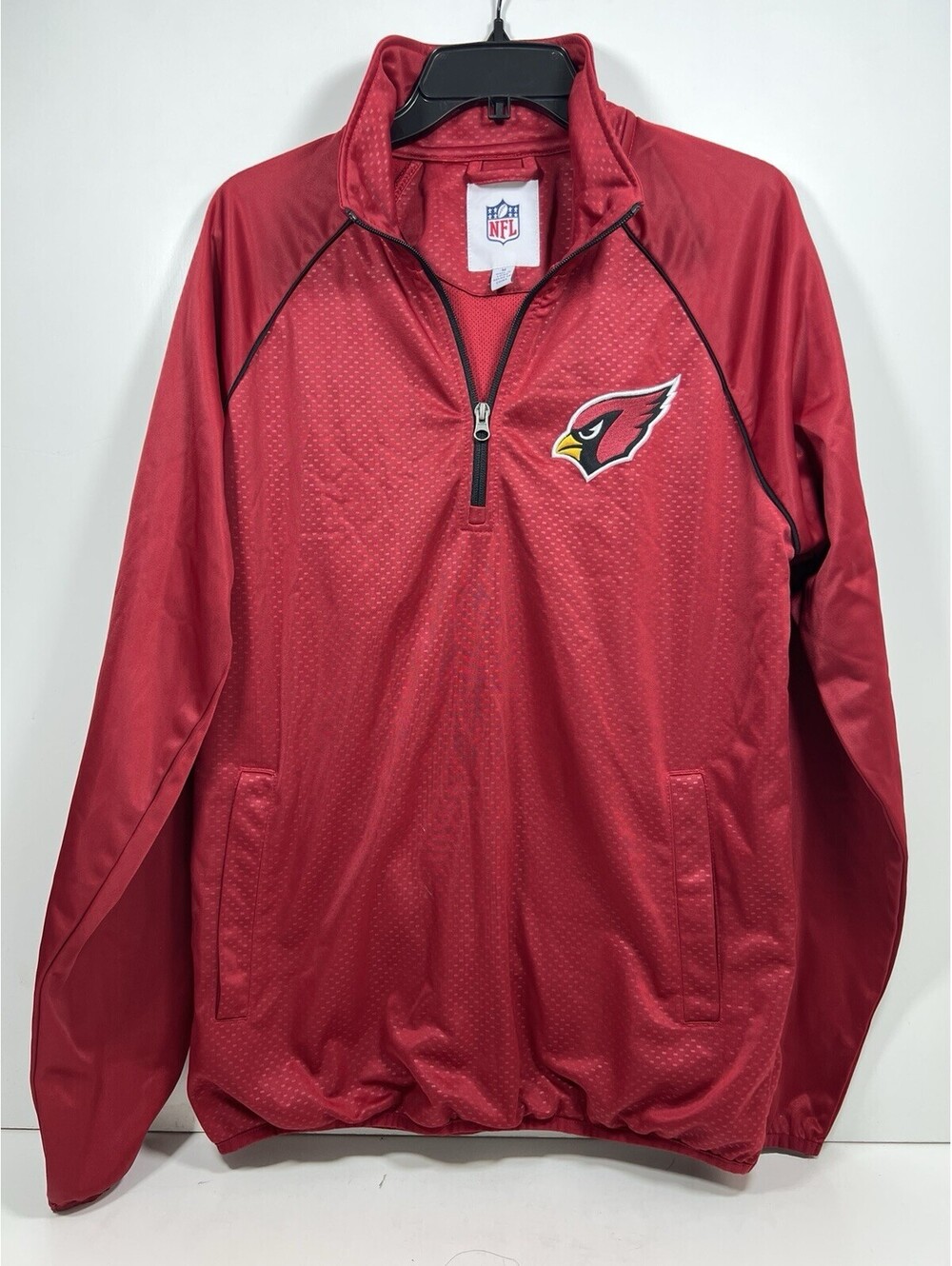 NFL Arizona Cardinals Men’s Pullover Sz M 1/4 Zip Long Sleeve Football